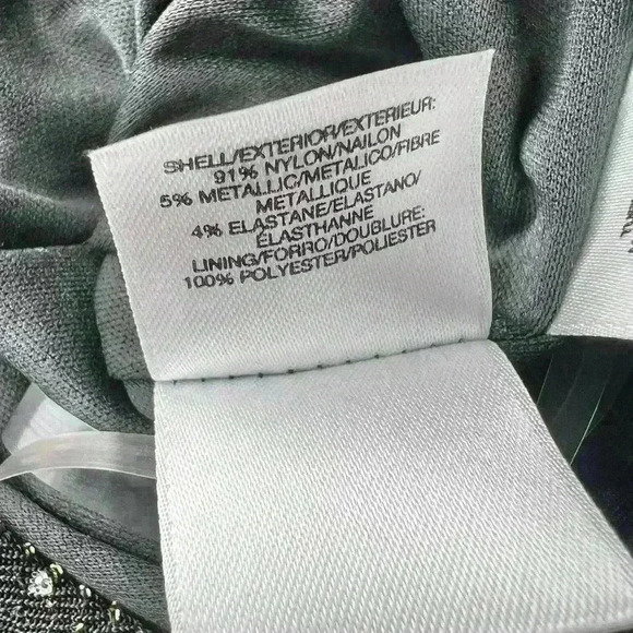 Anne Klein Women’s Black and Gold Sequined Dot Midi-Length Dress Size 2 - Picture 12 of 12